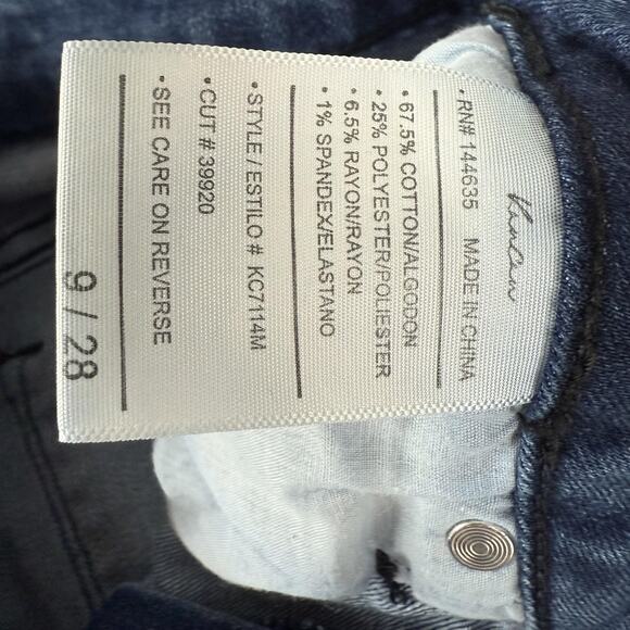 KanCan Jeans Womens 9 29 Blue Skinny Curvy Stretch Button Fly Medium Wash Denim - Picture 7 of 13